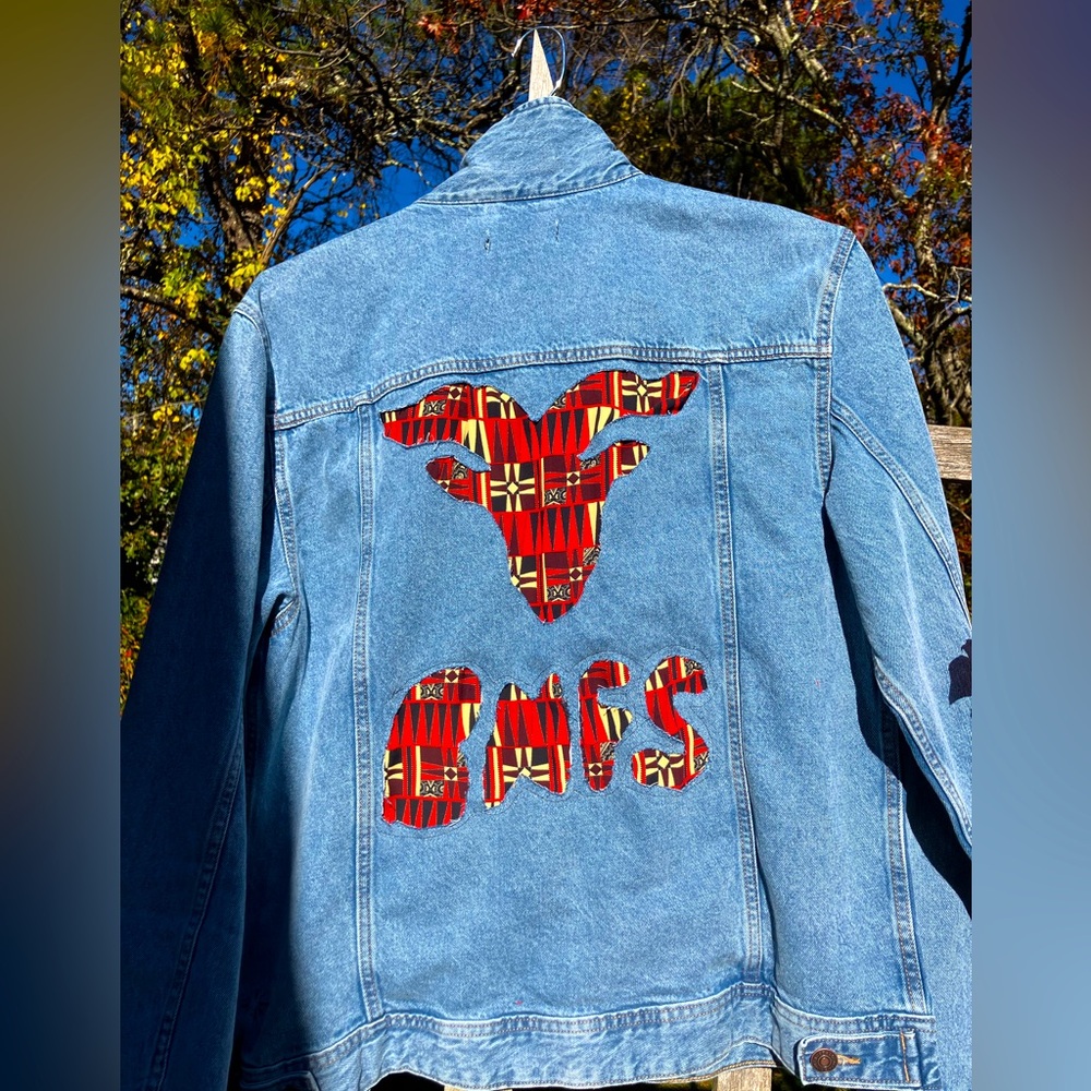 Upcycled Billy Strings goat Jean jacket